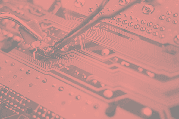 Close up of circuit board