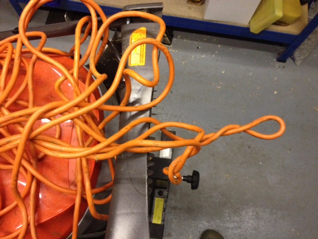 3 Core Orange Flex Cable Wire Lead Garden Mower Strimmer Hedge Trimmer