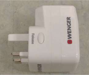 Wenger Universal Travel Adapter 3pc Set White / Wenger Universal Travel Adapter USB White