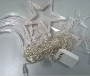 Star and Moon-Shaped LED Lighting Chain sold via eBay