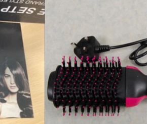 One Step Hair Dryer and Styler sold via Amazon