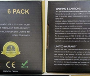LED C37 Candelabra Bulb Non-Dimmable (6-pack)