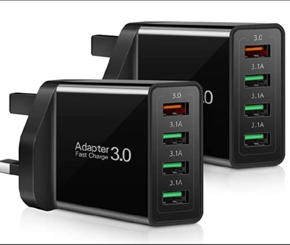 Mobile Phone Adapter Fast Charge 3.0 sold via Amazon