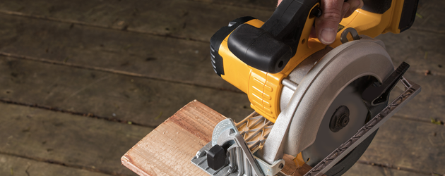 Man Using A Circular Saw
