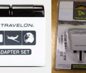Travelon Universal Adapter Plug Set sold by TK Maxx