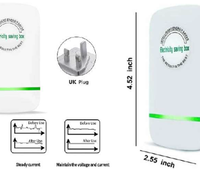 2Pcs 90V-250V Electricity Saving Box Power Saving Device Smart Energy Saver UK