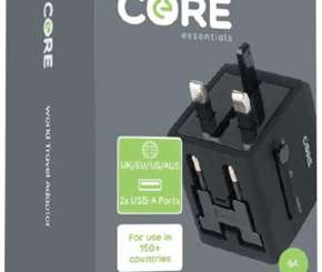 Core World Travel Adaptor sold by TK Maxx (2308-0157)