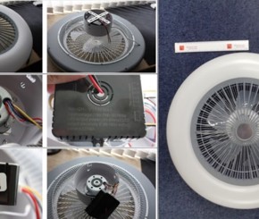 0.6 Metre Diameter Remote Controlled Illuminated Ceiling Fan