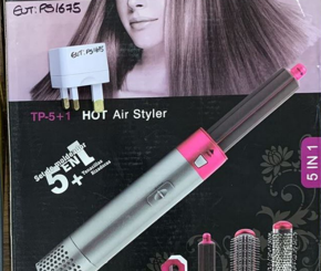 Fashion 5 In1 Hair Dryer Volumizer Brush Hot Air Hair Comb Curling  And Wand Straighter