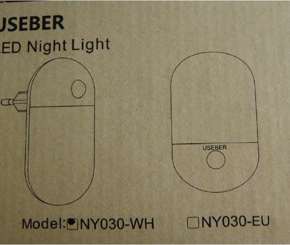 Useber NY030-WH LED night light sold via Amazon (2308-0145)
