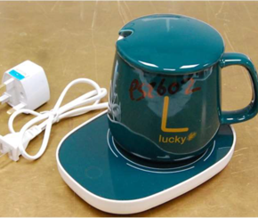 Cup Heater Coffee Mug Warmer Timer Heating Coaster sold via AliExpress