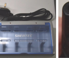 SHENTEC 4-Slot Intelligent Battery Charger For AA AAA C D 9V Ni-MH Ni-CD Battery UK Plug 