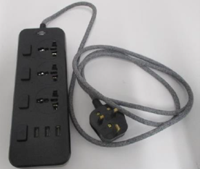6-Socket Power Socket Extension Lead sold via Etsy