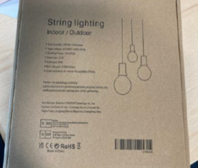 Tomshine Indoor/Outdoor String Lighting Chain 25ft 25-bulb