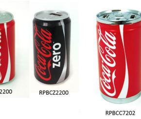 Coca Cola Powerbanks Sold by Halfords and The Range