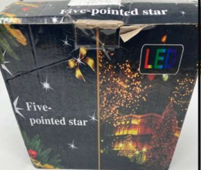 Star shaped LED lighting chain sold via eBay 