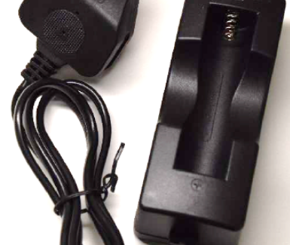 18650 Lithium Battery Charger for LED Torch Rechargeable Flashlight with UK Plug