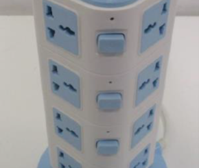 Kuankuanbao Power Strip Surge Protector Tower with 8 Sockets and 3 USB Ports sold via Fruugo