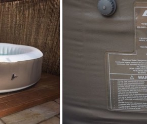 Go Plus Inflatable Bubble Massage Spa Portable Round Hot Tub
