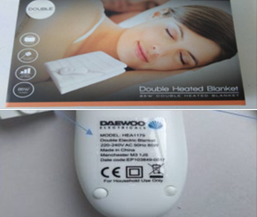 Daewoo Single and Double Electric Blankets