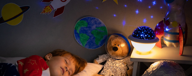 Boy With Night Light
